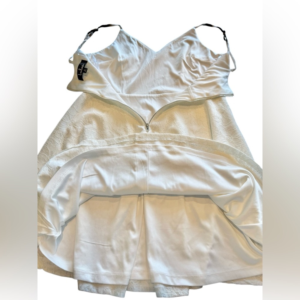 Lulu's Dress White Lace Sleeveless A-Line Women’s Size Small - Picture 7 of 13